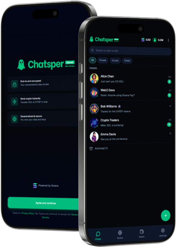 Chatsper Mobile App Mockup